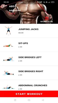 Home Gym Workout android App screenshot 1